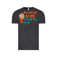 Vintage Black pumpkin spice living my best life Vintage Tee - AdoDesignShop