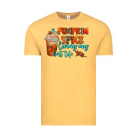 Vintage Mustard pumpkin spice living my best life Vintage Tee - AdoDesignShop