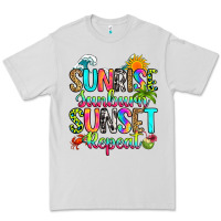 Sunrise Sunburn Sunset Repeat Premium Tee | Teevron