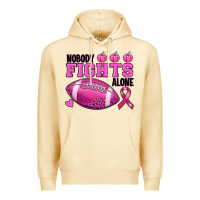 Pina Colada Nobody Fights Alone Breast Cancer Premium Hoodie - RanaPortraitStore