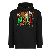 Black santas favorite nail tech Heavyweight Hoodie - MaliasSmallBusiness