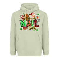 Matcha santas favorite nail tech Heavyweight Hoodie - MaliasSmallBusiness