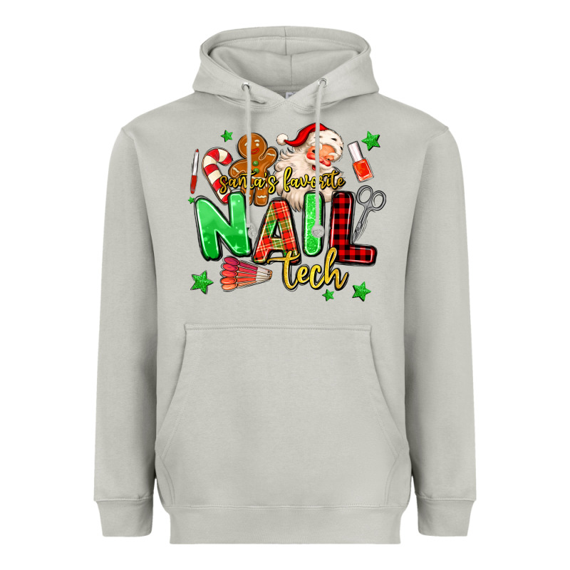 Santas Favorite Nail Tech Heavyweight Hoodie by MaliasSmallBusiness | Teevron