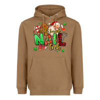Toasted Coconut santas favorite nail tech Heavyweight Hoodie - MaliasSmallBusiness