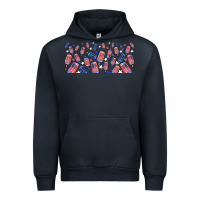 Navy American popsicle Urban Hoodie - TumblerDesignByShophia