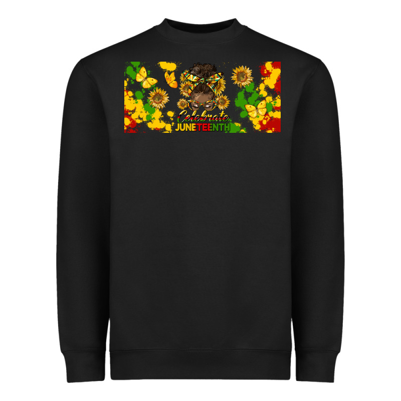 Celebrate Juneteenth Libbey Glass Heavyweight Sweatshirt by HRA Design Shop | Teevron
