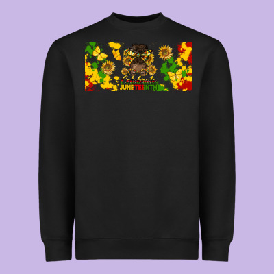 Celebrate Juneteenth Libbey Glass Heavyweight Sweatshirt Designed By Hra Design Shop