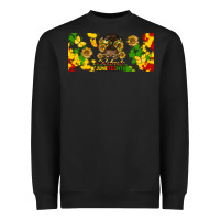 Black celebrate juneteenth libbey glass Heavyweight Sweatshirt - HRA Design Shop