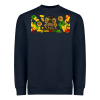 Navy celebrate juneteenth libbey glass Heavyweight Sweatshirt - HRA Design Shop