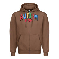 Chestnut autism mom Zipper Hoodie - MaliasSmallBusiness