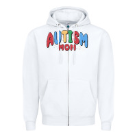 White autism mom Zipper Hoodie - MaliasSmallBusiness