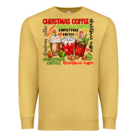 Antique Gold Christmas coffee Premium Sweatshirt - MaliasSmallBusiness