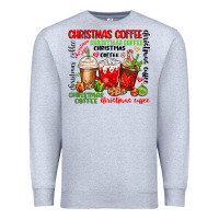 Heather Grey Christmas coffee Premium Sweatshirt - MaliasSmallBusiness