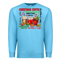 Ocean Blue Christmas coffee Premium Sweatshirt - MaliasSmallBusiness