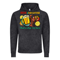Vintage Black beer&crawfish that's why i'm here Vintage Hoodie - FaDigitalArtStudio