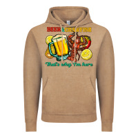 Beer&crawfish That's Why I'm Here Vintage Hoodie | Teevron