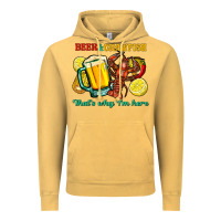 Vintage Mustard beer&crawfish that's why i'm here Vintage Hoodie - FaDigitalArtStudio