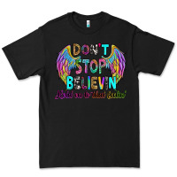 Black don't stop believin' hold on to that feelin' Premium Tee - RanaPortraitStore