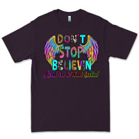 Plum don't stop believin' hold on to that feelin' Premium Tee - RanaPortraitStore