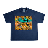 Navy blessed mom Urban Heavy Tee - JahusDesignShop