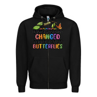 Black if nothing ever changed thered be no butterflies Zipper Hoodie - MaliasSmallBusiness