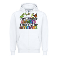 White if nothing ever changed thered be no butterflies Zipper Hoodie - MaliasSmallBusiness