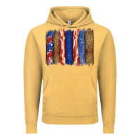 Vintage Mustard 4th of July brushstroke Vintage Hoodie - CowGirlArtShop