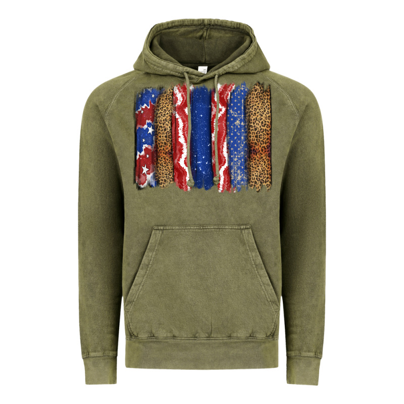 4th Of July Brushstroke Vintage Hoodie by CowGirlArtShop | Teevron