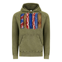 Vintage Olive 4th of July brushstroke Vintage Hoodie - CowGirlArtShop