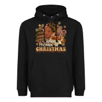 Black have a melanin christmas  black woman Heavyweight Hoodie - MaliasSmallBusiness
