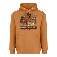 Meerkat have a melanin christmas  black woman Heavyweight Hoodie - MaliasSmallBusiness