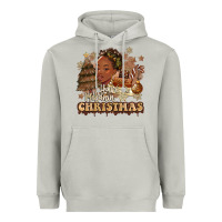 Moon Dust have a melanin christmas  black woman Heavyweight Hoodie - MaliasSmallBusiness