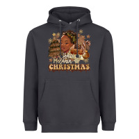 Smoke have a melanin christmas  black woman Heavyweight Hoodie - MaliasSmallBusiness