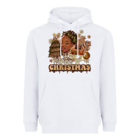 White have a melanin christmas  black woman Heavyweight Hoodie - MaliasSmallBusiness