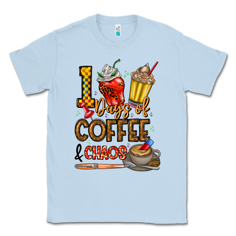 100. Days Of Coffee  Chaos Classic Tee by CowhideDigitalArt | Teevron