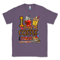 Lavender 100. Days Of Coffee  Chaos Classic Tee - CowhideDigitalArt