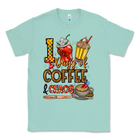 Seafoam 100. Days Of Coffee  Chaos Classic Tee - CowhideDigitalArt