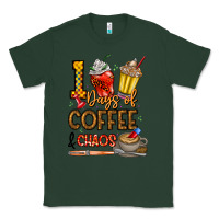Sports Green 100. Days Of Coffee  Chaos Classic Tee - CowhideDigitalArt