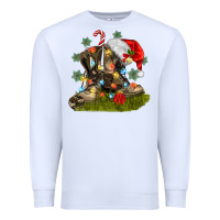 White Christmas soldier veteran boots Premium Sweatshirt - MaliasSmallBusiness