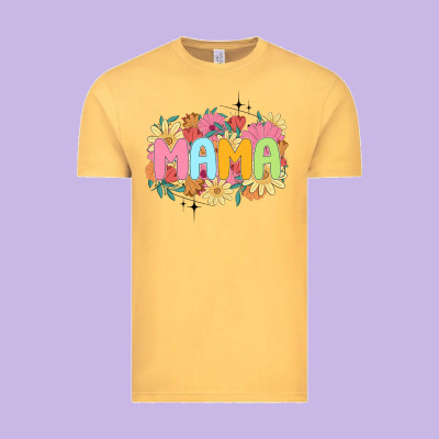 Floral Mama Vintage Tee Designed By Jahusdesignshop