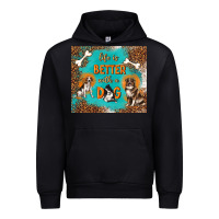 Black life is better with a dog Urban Hoodie - TumblerDesignByShophia