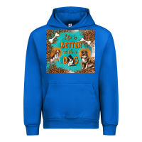 Cobalt life is better with a dog Urban Hoodie - TumblerDesignByShophia