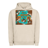 Pigment French Oak life is better with a dog Urban Hoodie - TumblerDesignByShophia