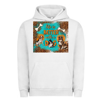 Pigment Lunar Rock life is better with a dog Urban Hoodie - TumblerDesignByShophia