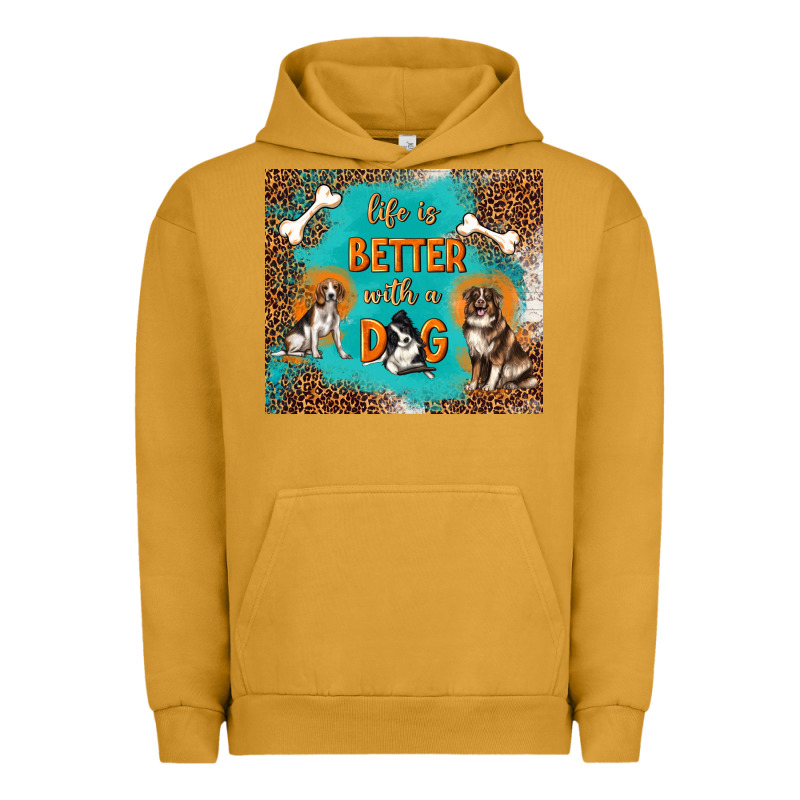 Life Is Better With A Dog Urban Hoodie by TumblerDesignByShophia | Teevron