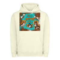 Pigment Pistachio life is better with a dog Urban Hoodie - TumblerDesignByShophia