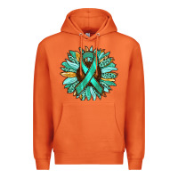 Carrot Ovarian Liver Cancer Awareness Sunflower Premium Hoodie - RanaPortraitStore