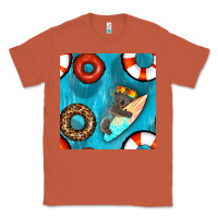 Copper koala at the pool seamless pattern Classic Tee - BundleAndBundleShop