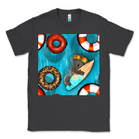 Smoke koala at the pool seamless pattern Classic Tee - BundleAndBundleShop
