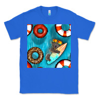 Koala At The Pool Seamless Pattern Classic Tee | Teevron